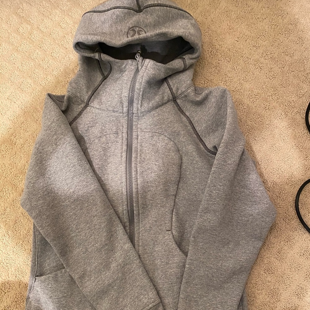 Lululemon grey scuba hoodie